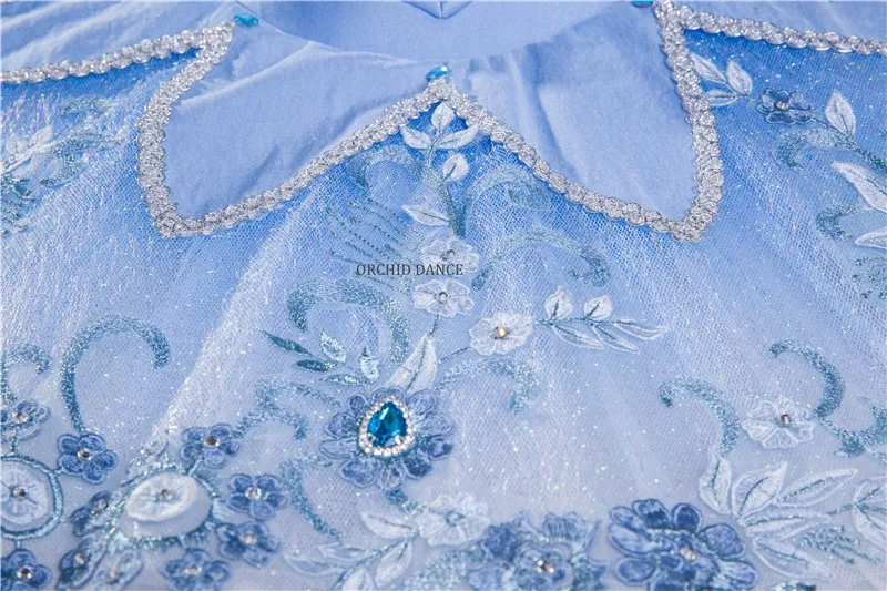 Модная Высококачественная голубая балетная пачка на заказ размер 12 слоев