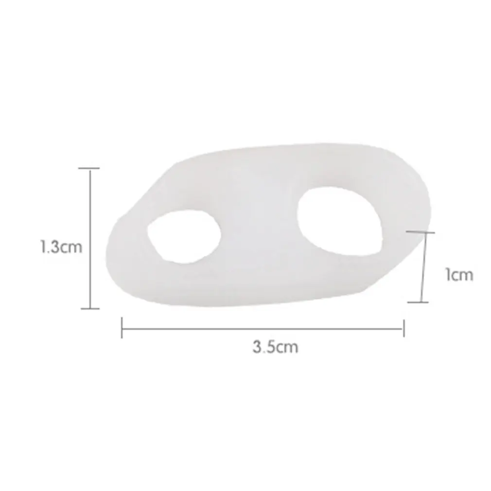 Силиконовый маленький носок Sub-разделитель для пальцев ноги с двумя отверстиями