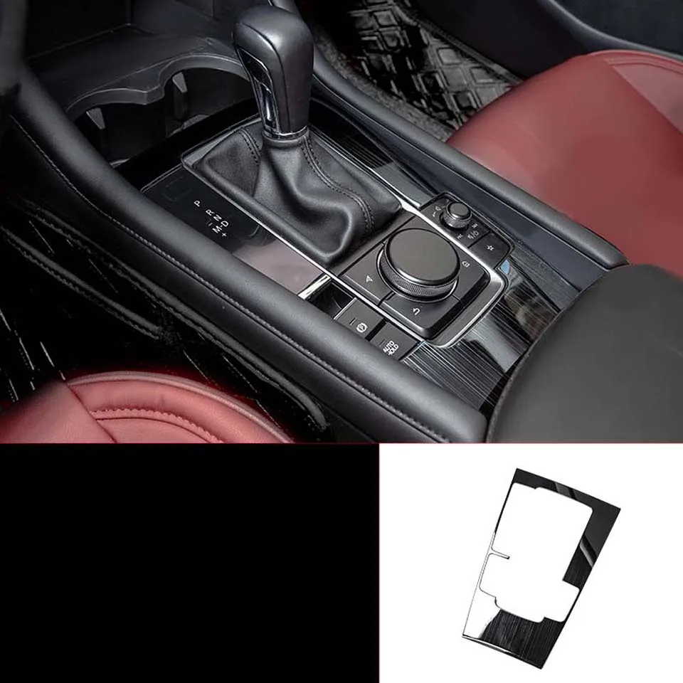 Нержавеющая сталь для Mazda 3 Axela 2019 2020 аксессуары автомобильная рамка рычага