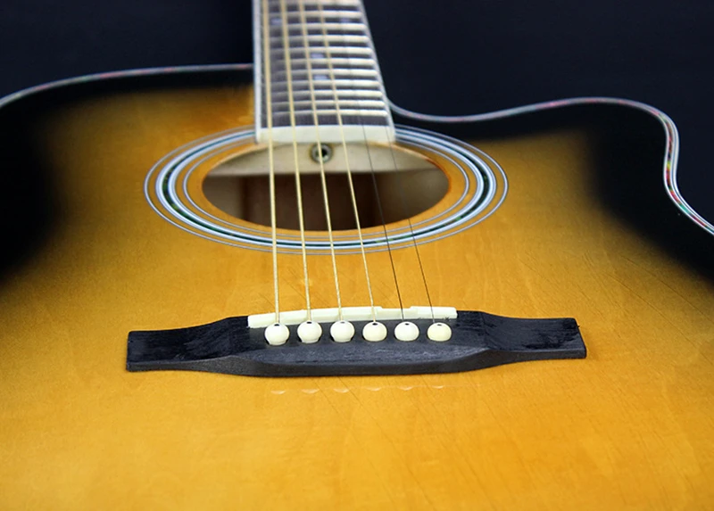 Акустическая гитара 6 струн 41 дюйм закат профессиональная сценическая AGT219 | Спорт