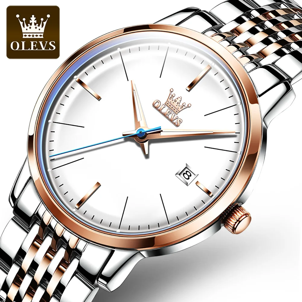 OLEVS New Fashion Mechanical Watch Luxury Automatic Waterproof Watches Top Brand Stainless Steel Men Clock Relogio Masculino
