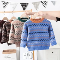 kids pullover jumper stripe toddler girls sweaters autumn winter 2021 new baby boys sweater girl children knitted child clothes