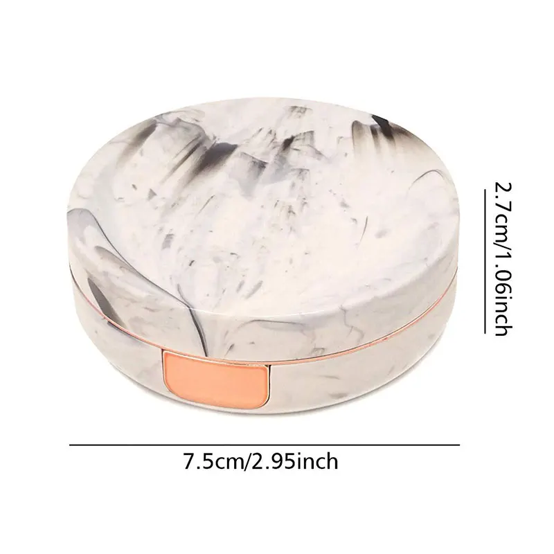 Новый стиль круглый чехол для контактных линз искусственный держатель контейнер