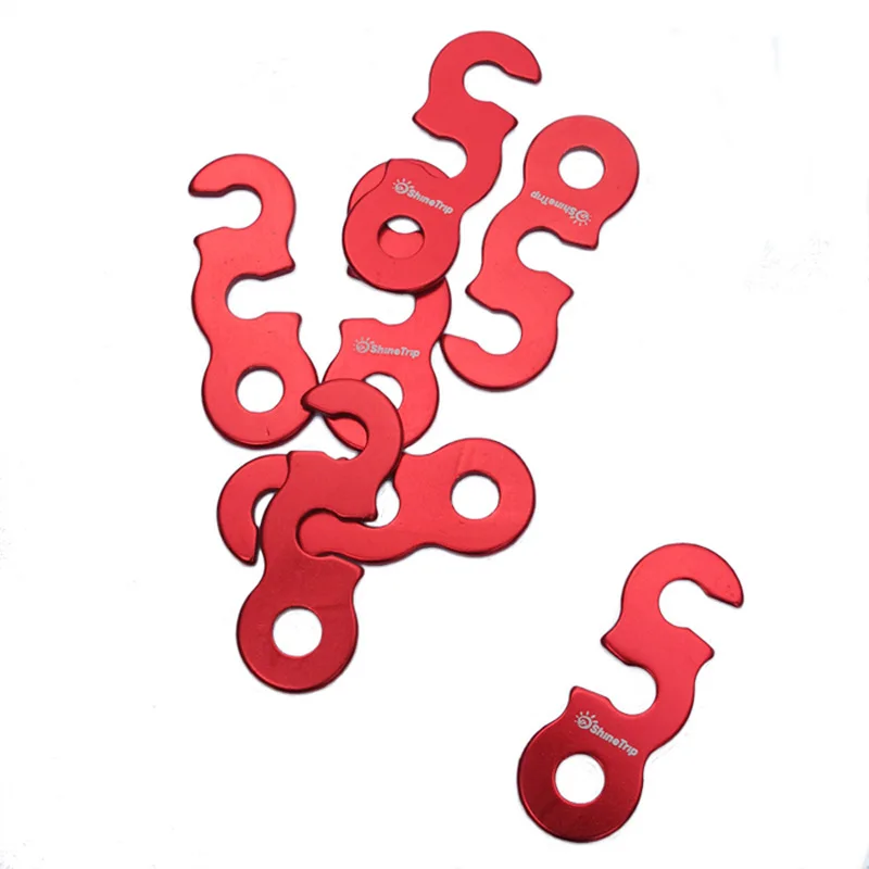 

Aluminum alloy umbrella rope buckle tent drawing wind three eyes open trumpet