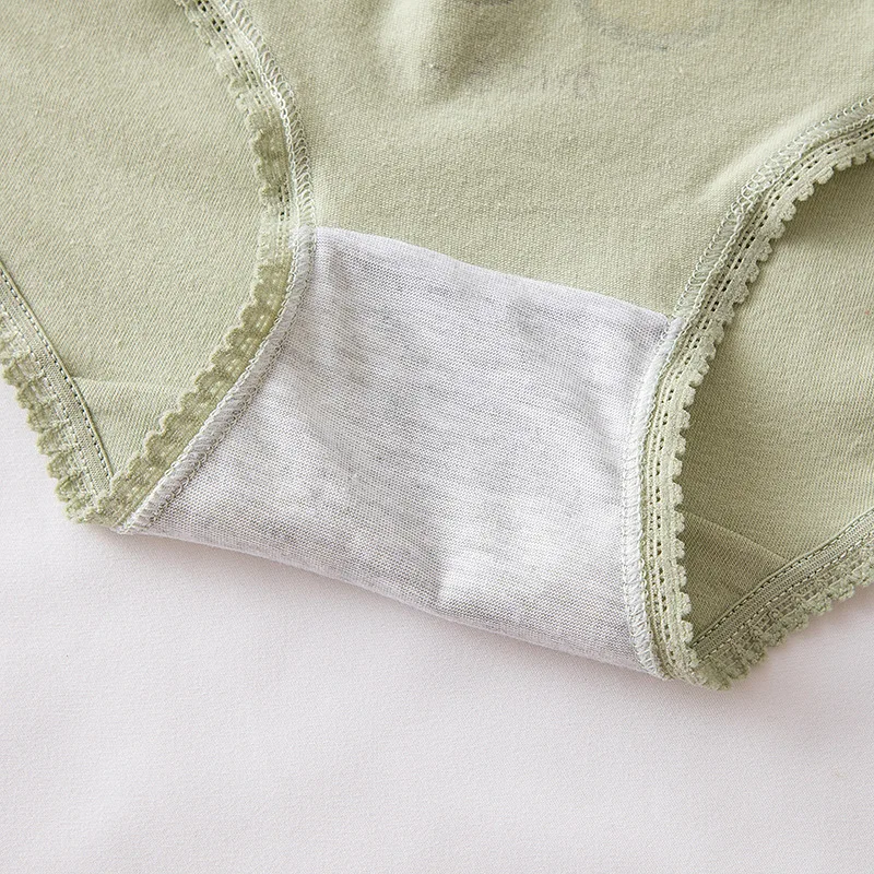 

Women Panties Seamless Cotton Underwear Cute Fashion Avocado Print Lingerie Sweet Mid Waist Underpants Girls Simple Briefs