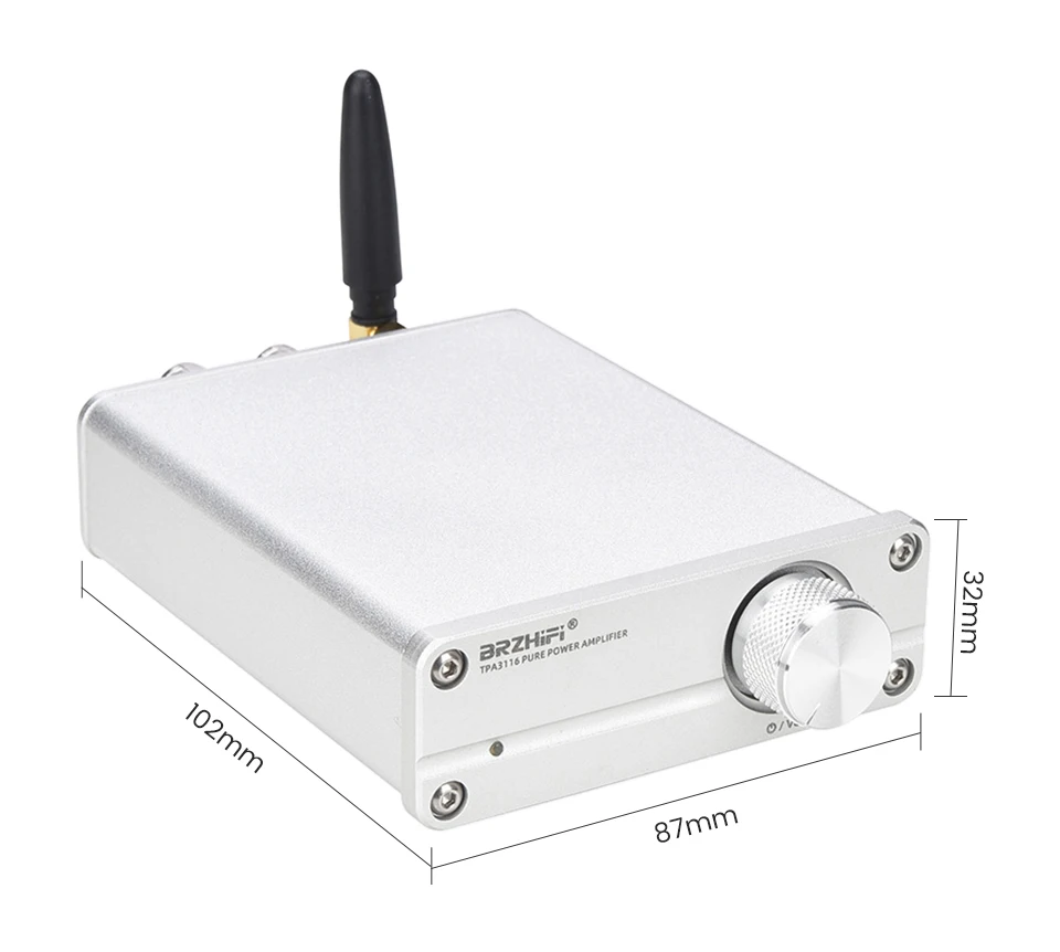 BRZHIFI мини TPA3116 Цифровой Bluetooth 5,0 усилители HiFi 100 Вт высокой мощности 2,0 канальный стерео усилитель для домашнего кинотеатра DIY