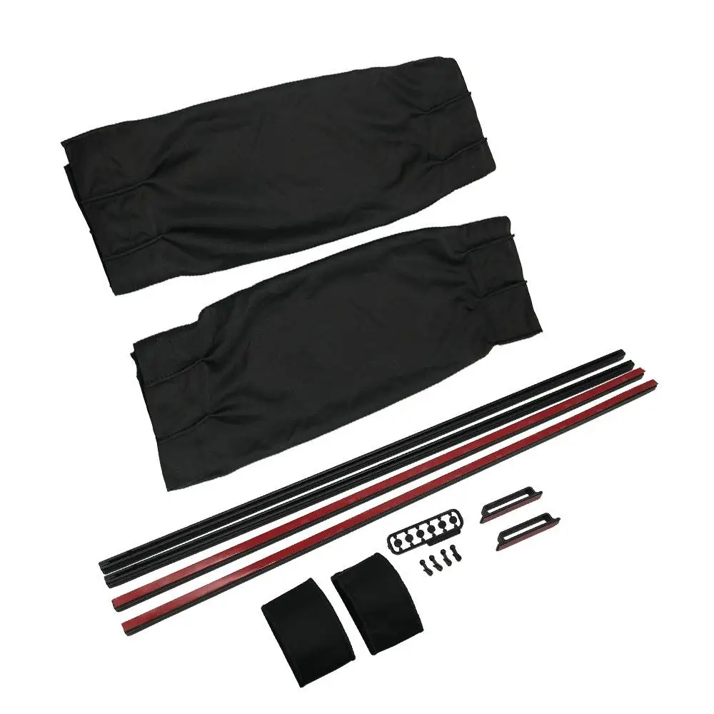 

2pcs Car Window Sunshade Drape Visor Valance Curtain Windshield Shade Adjustable Foldable Summer Shade Protector