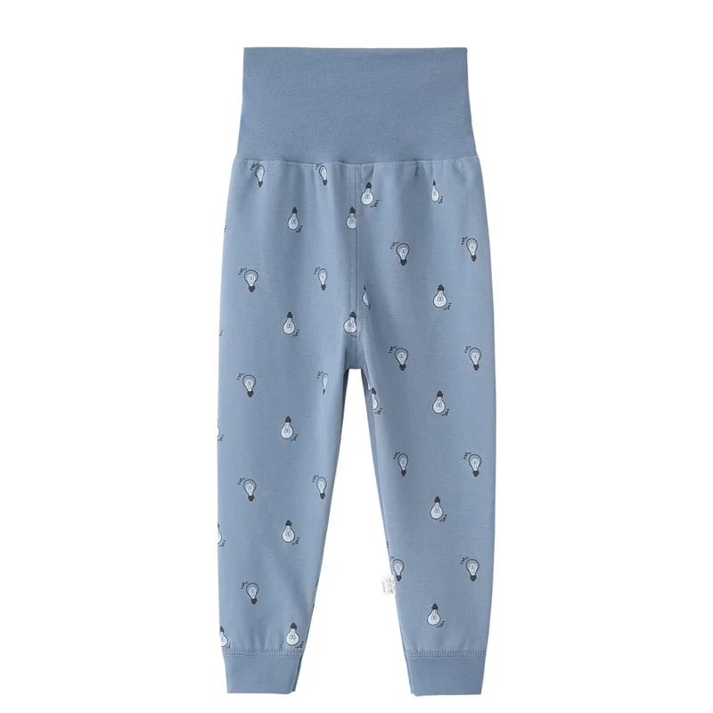 blue pant Пижамы с героями мультфильмов для девочек и мальчиков; Пижама для новорожденных; хлопковая одежда для сна; комплект одежды из 2 предметов; милые пижамы с животными; детская одежда для сна - Цвет: blue pant