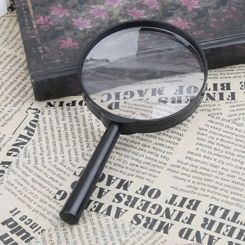 90mm Handheld Magnifier 5X Reading Map Newspaper Magnifying Glass Jewelry Loupe | Инструменты
