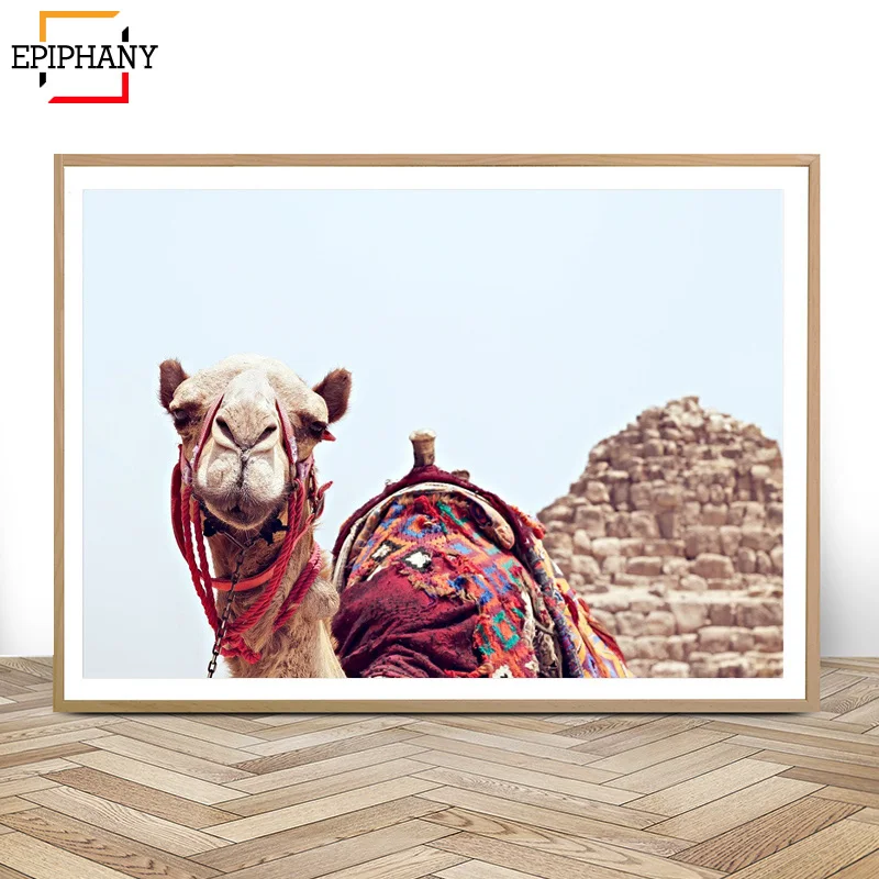 Печать верблюдов марокканские художественные принты декор в стиле бохо
