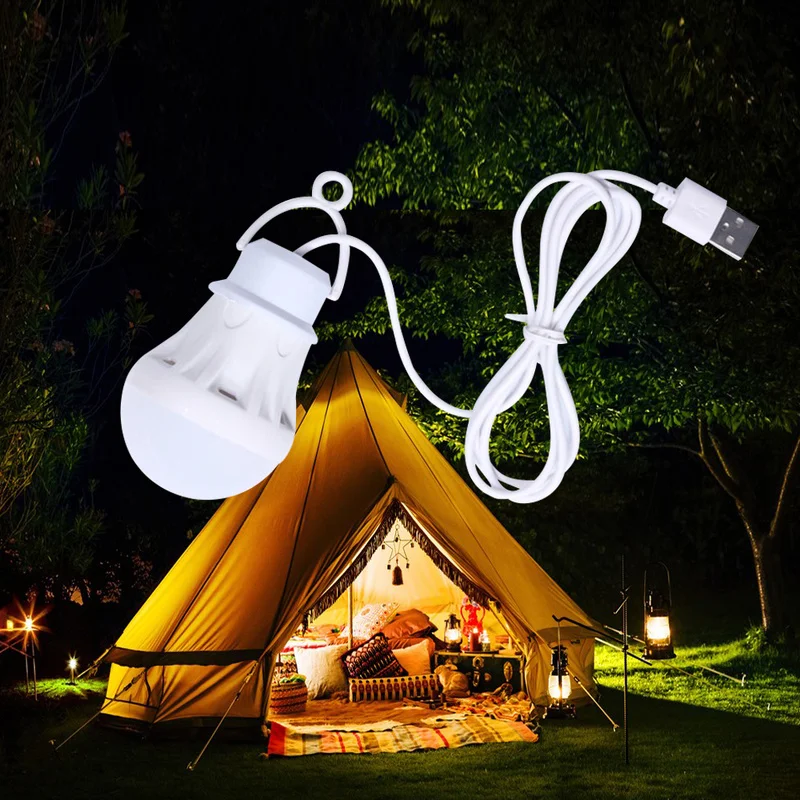 

LED Indoor Lighting Portable Camping Lamp Mini Bulb 5V USB Power Book Light Reading Student Study Table Lamp Super Birght