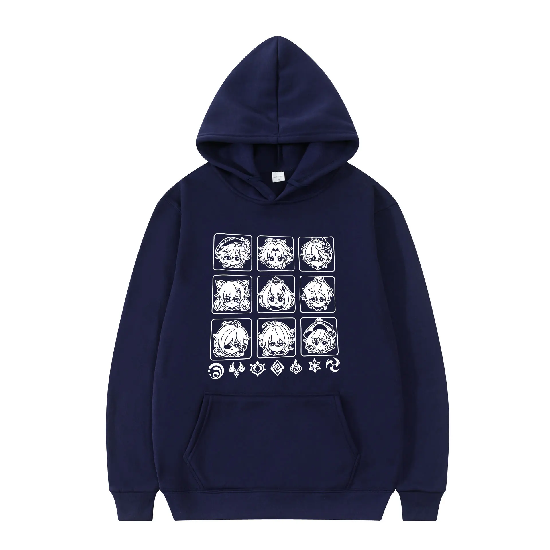 

2021 Hot Sale New Style Hoodies Genshin Impact Anime Unisex Cotton Retro Oversize Clothes New Wears Long Sleeve Harajuku Hoodie