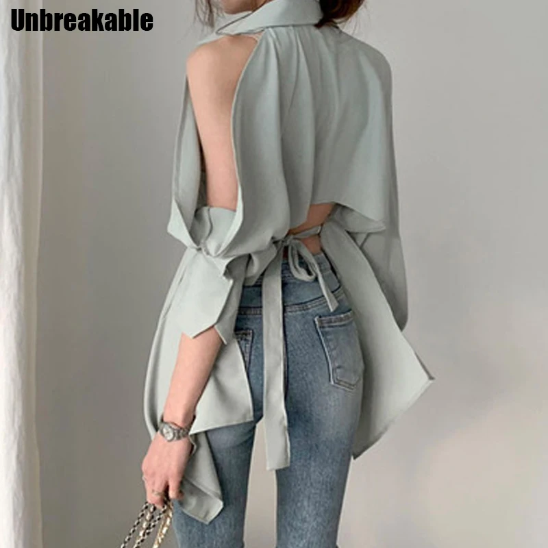 

Женская блузка Топы новые женские открытые модные футболки с открытыми плечами; Сезон весна-лето; Одежда модные длинные рукава блузка