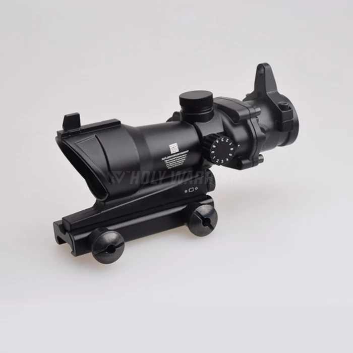 HW Охотничий Прицел ACOG TA31 4X32 оптика из настоящего Волокна Красная точка с подсветкой шеврон стекло тактический оптический прицел - Цвет: 1X RED DOT