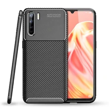 For Oppo A91 Case Soft TPU Silicone Anti-knock Bumper Carbon Fiber Matte Texture Back Cover For Oppo A91 Phone Case For Oppo A91