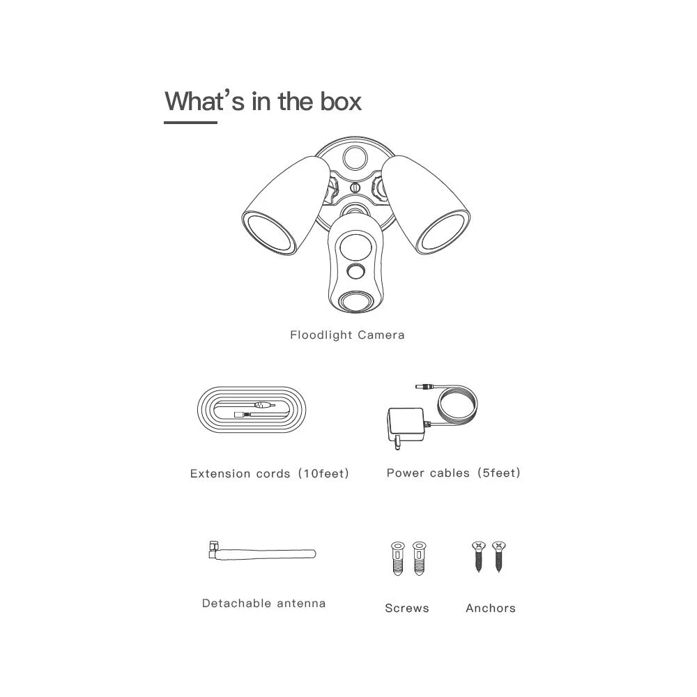 FREECAM AI прожектор безопасности с датчиком движения HD-камера сигнализацией черный |