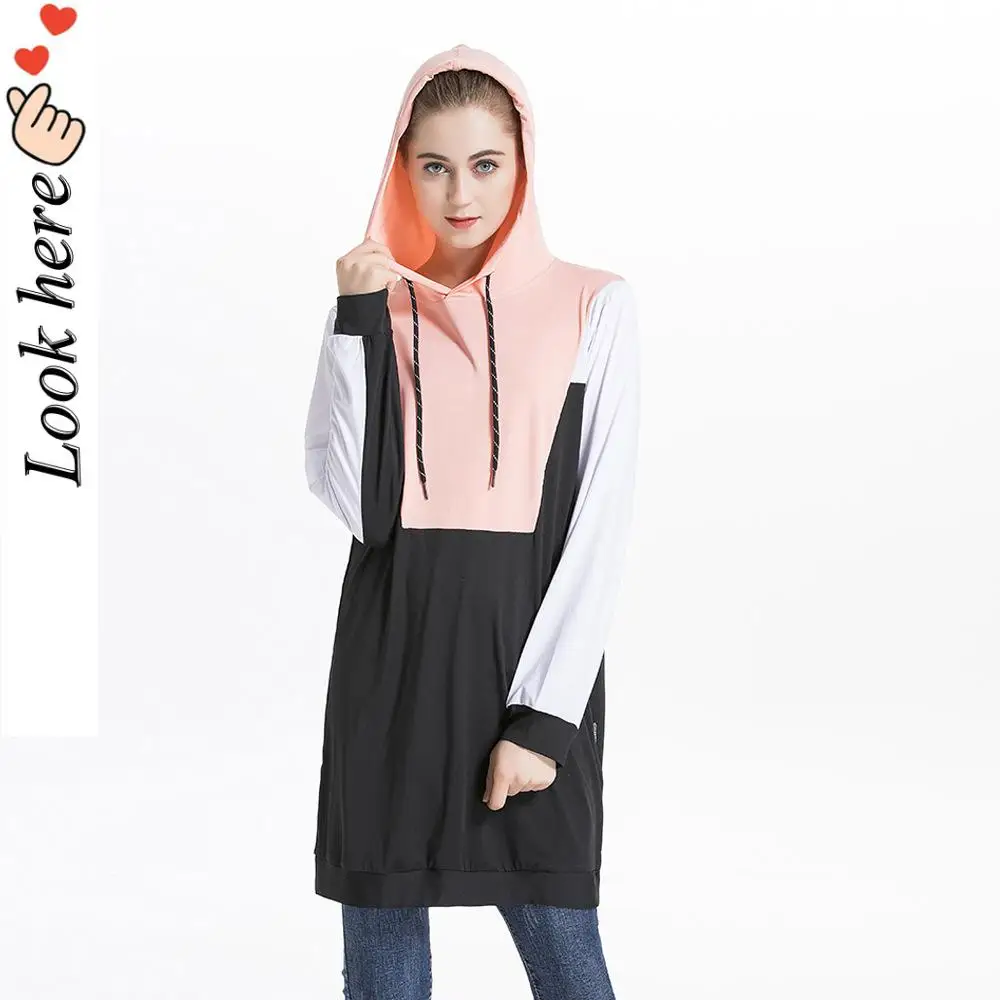 Новинка осенне-зимняя спортивная толстовка с капюшоном в стиле колор-блок для