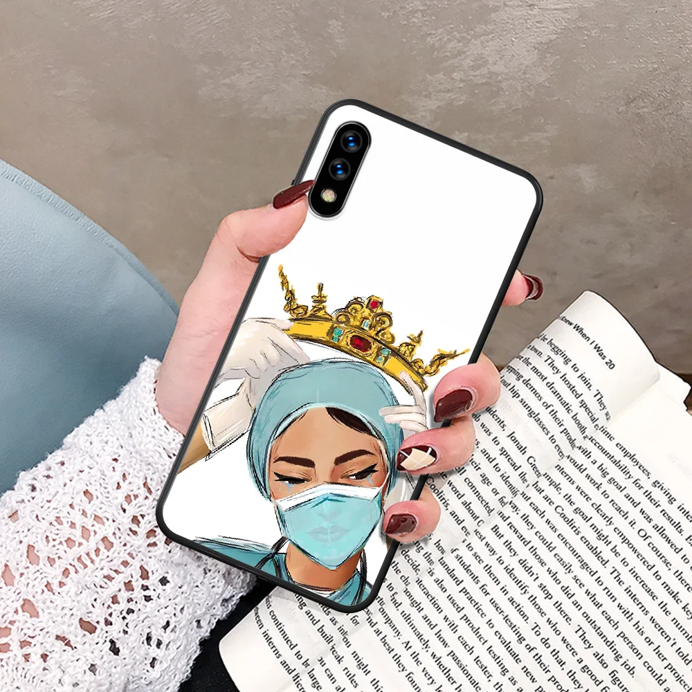 

Cartoon Medicine Doctor Nurse Phone Case For Huawei Honor 6A 7A 7C 8 8A 8X 9 9X 10 10i 20 Lite Pro Play black Etui Tpu Hoesjes