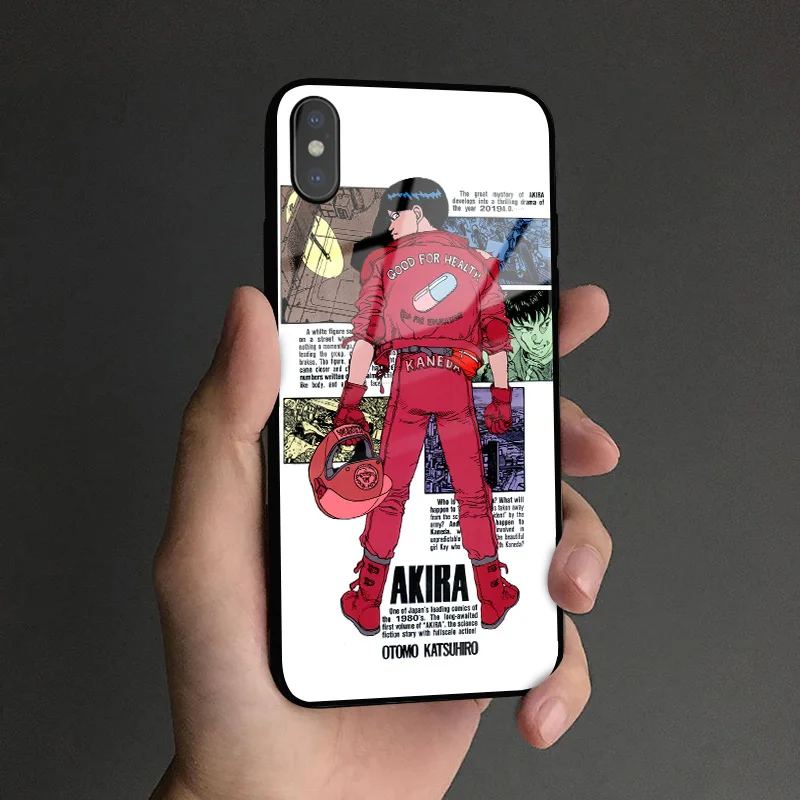 Akira 1988 Классический Аниме фильм плакат мягкий силиконовый стеклянный чехол для