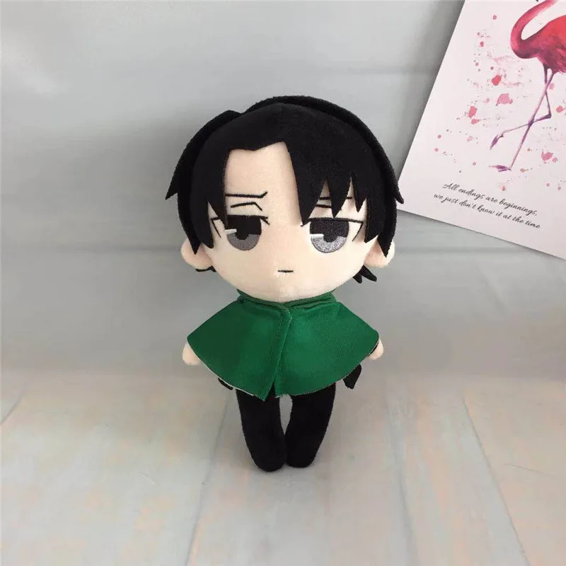 

Anime Attack on Titan Plush Doll Toy Levi Ackerman Cute Soft Stuffed Pillow Kids Gift 20cm
