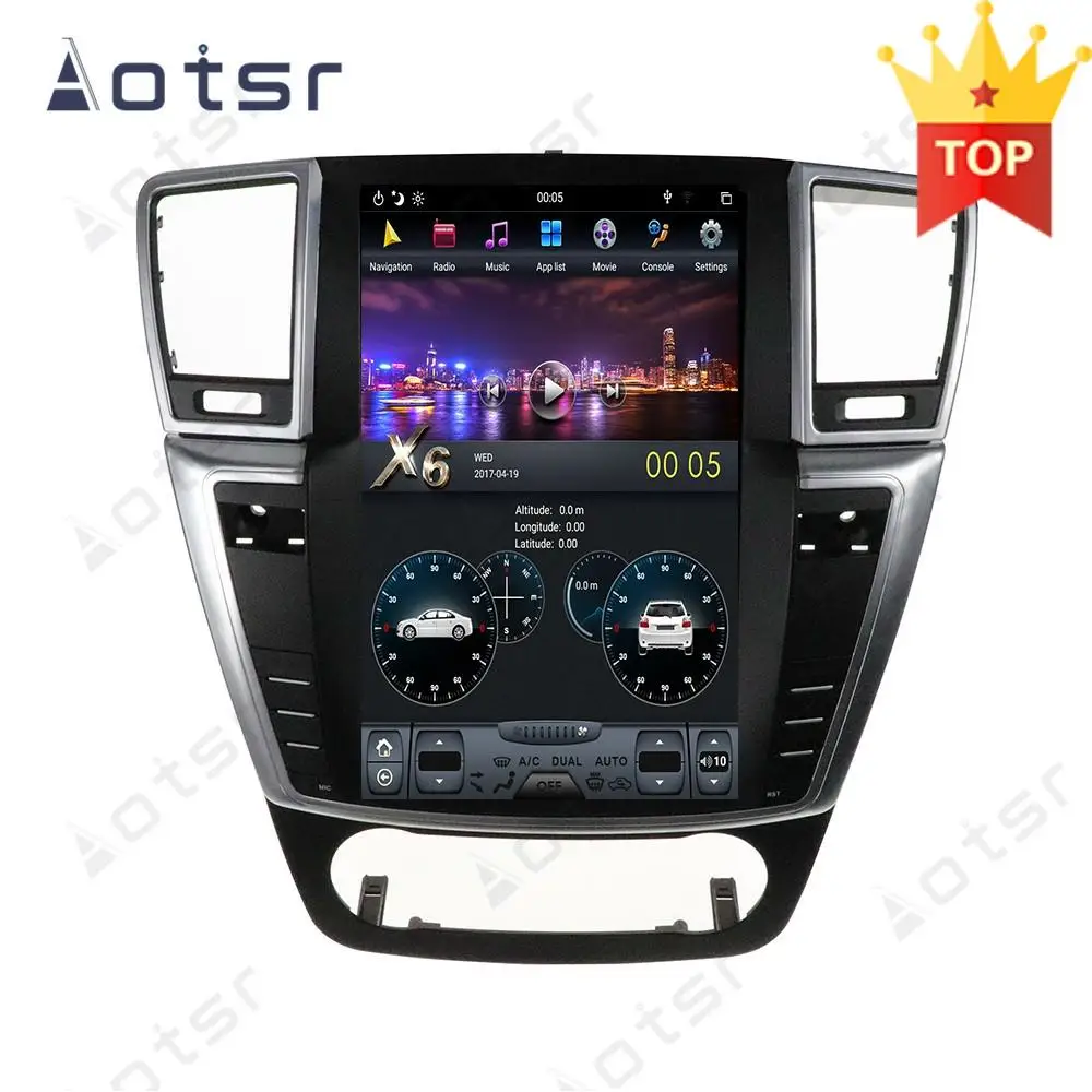 Автомагнитола Tesla для Mercedes Benz GL ML 2013 2016 Android Muiltimedia с вертикальным сенсорным