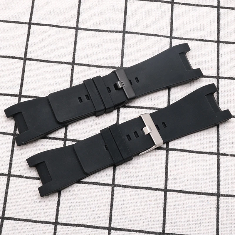 Silicon watchband for Diesel DZ1216 DZ1273 DZ4246 DZ4247DZ287 wristwatches straps 32*17mm rubber Professional interface bands