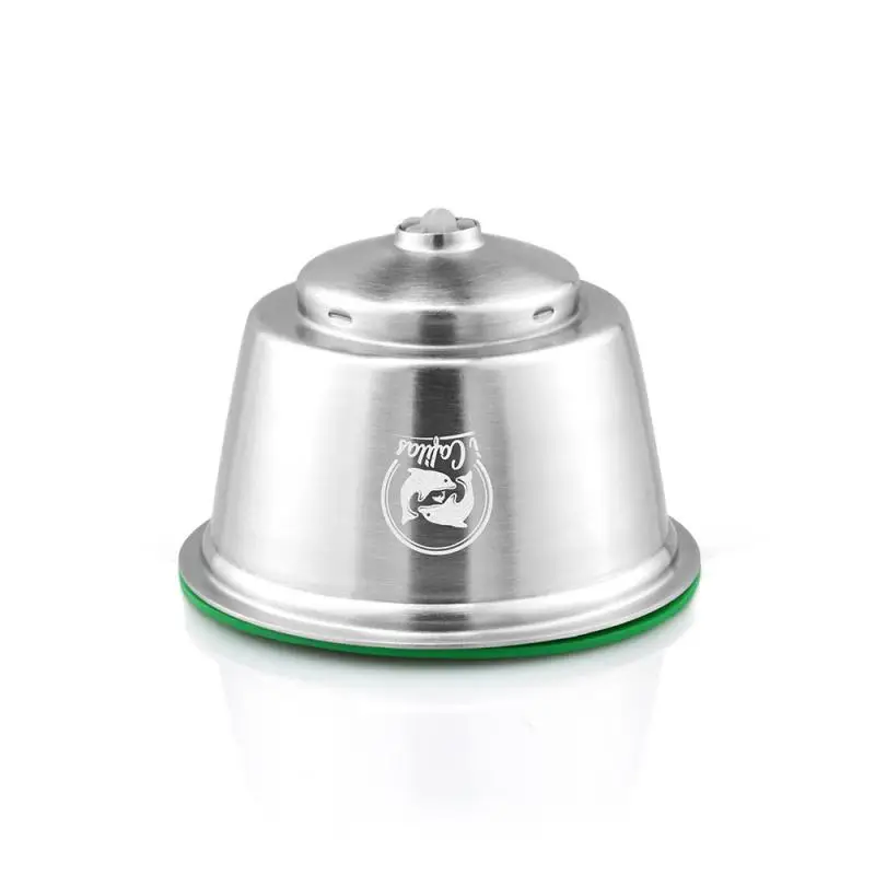 

ICafilas Cover Stainless Metal Rusable For Dolce Gusto Coffee Capsule Fit Nescafe With Filter Ground Cycle And Reuse