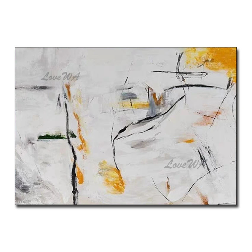 

Free Shipping Picture Large Hand painted Modern Abstract Oil Painting on Canvas for Living Room Wall Art Home Decoration