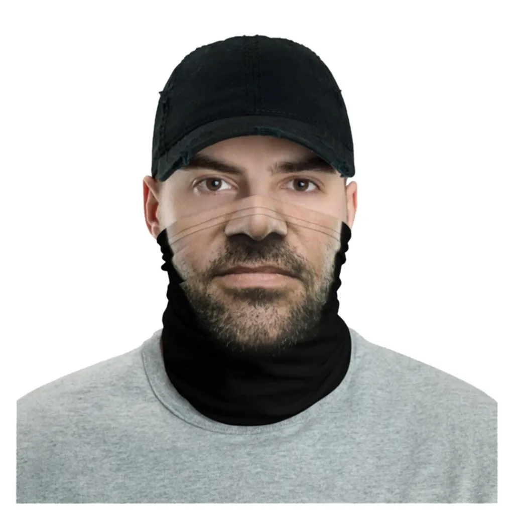 Бандана многофункциональная бесшовная с принтом Быстросохнущий козырек от
