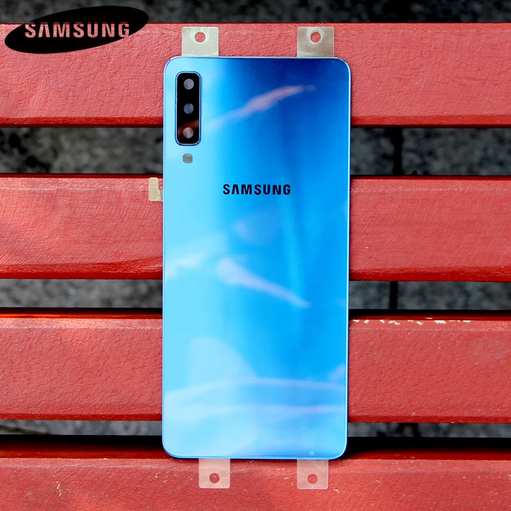Оригинальные чехлы для задней крышки Samsung GALAXY A7 2018 версия A730x SM A750 Задняя