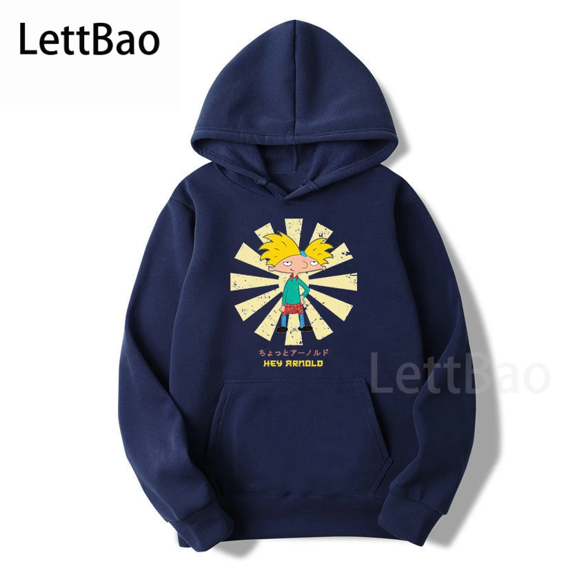 

Black Friday 2020 Hey Arnold Printing Camisetas Hombre Winter Men/Women Streetwear Funny Hoodies Funny Harajuku Couple Hoodies
