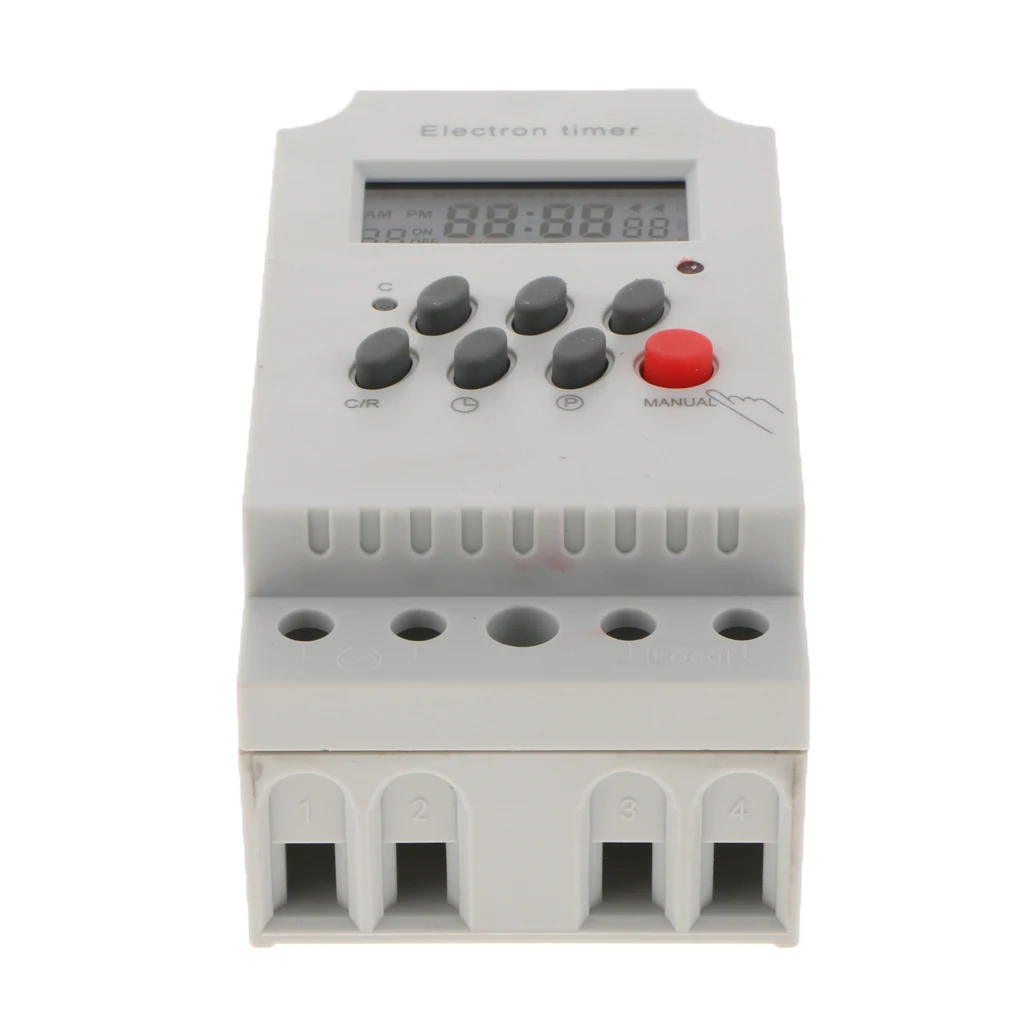 Программируемый ЖК-цифровой промежуточный реле таймер 12 В | Дом и сад