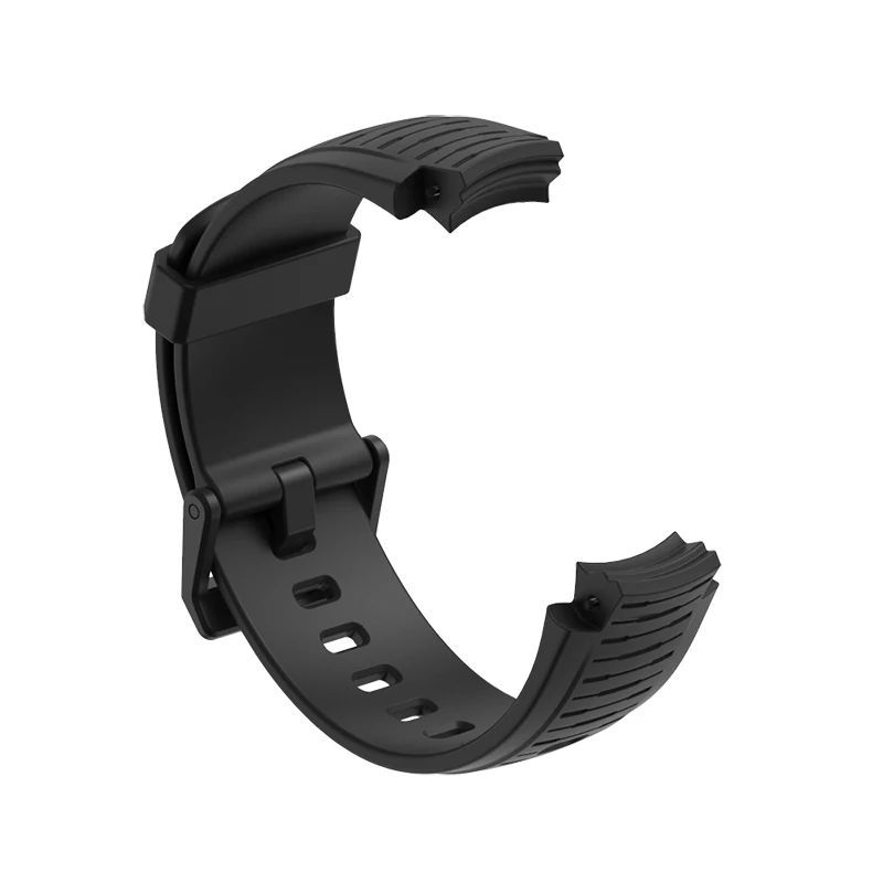 Black Силиконовый ремешок для Huami Amazfit Verge Lite ремешок умный ремешок для часов мягкий браслет для Xiaomi Amazfit Bip ремешок аксессуары - Цвет: Black