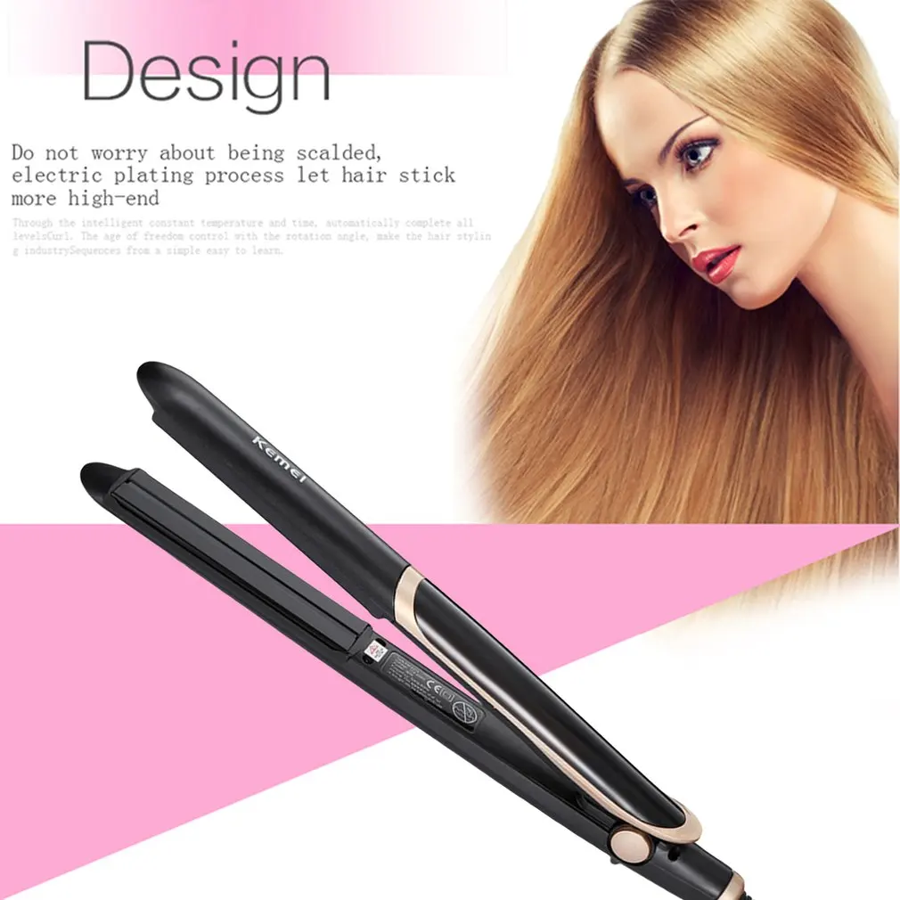 

KM-2219 Hair Infrared Straightener Ceramic Thermostatic Coating Styling Tool Hair Straightner Curling Iron hair splint ion perm