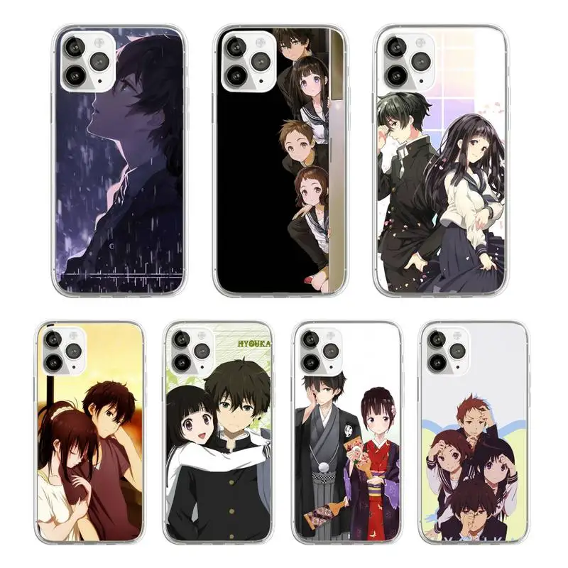 Японский аниме чехол Hyouka для телефона прозрачный мягкий iphone 5 5s 5c se 6 6s 7 8 11 12 plus mini x