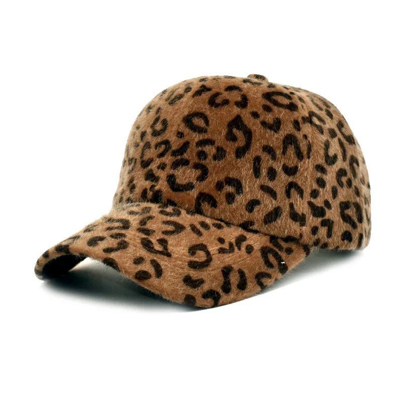 

New baseball cap, leopard print, autumn and winter fashion cap, hip hop outdoor sunshade hat