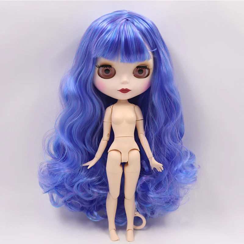 B nude doll ICY Nude Blyth пользовательские куклы № BL7216/6208 светильник розовый микс Voilet белый цвет кожи 1/6 bjd, pullip, licca, jerryberry - Цвет: B nude doll