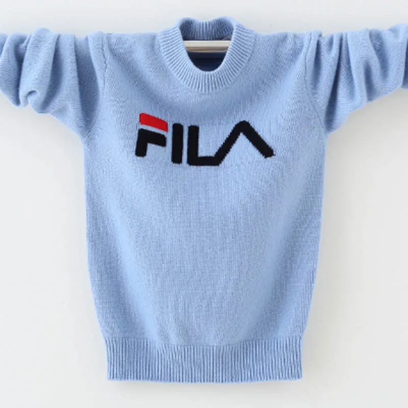 Зимний высококачественный кашемировый свитер детский пуловер теплый шерстяной