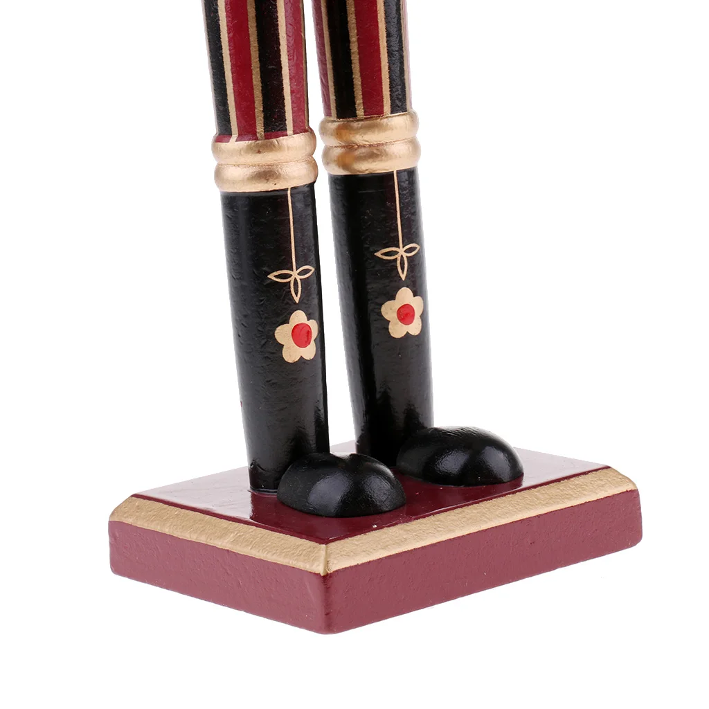2Pcs/Lot 30cm Hand Painted Wooden Nutcracker King Drummer Solider Figurine Puppet Doll Toy Soldier Display Ornament | Дом и сад