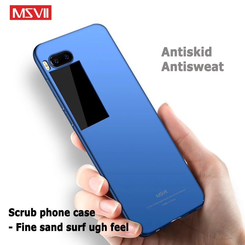 MSVII Чехлы для Meizu Pro 7 Чехол тонкий матовый чехол Pro7 Plus жесткая задняя панель из