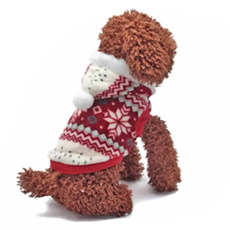 Осень зима одежда для собак утолщение кораллового бархата снежинки теплый