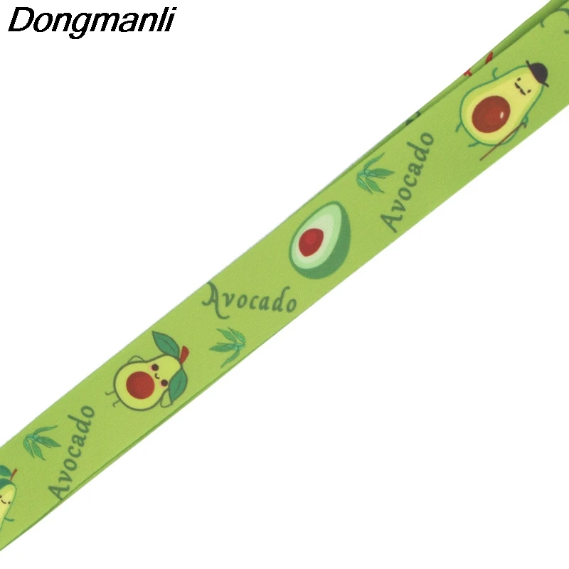 P3989 Dongmanli авокадо брелок Lanyards держатель удостоверения личности ID карта Пропуск Тренажерный зал мобильный телефон USB бейдж держатель ключевой ремень