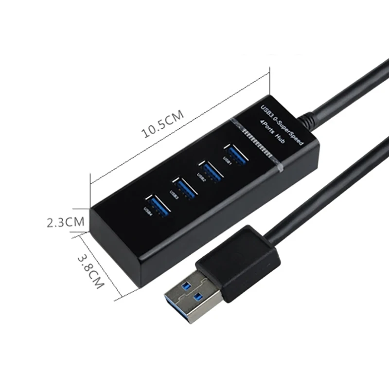 USB Multi-Function Hub 4Port For Laptop Keyboard Mice U Disk Camera Printer USB3.0 OTG Adapter Fast Transmission |