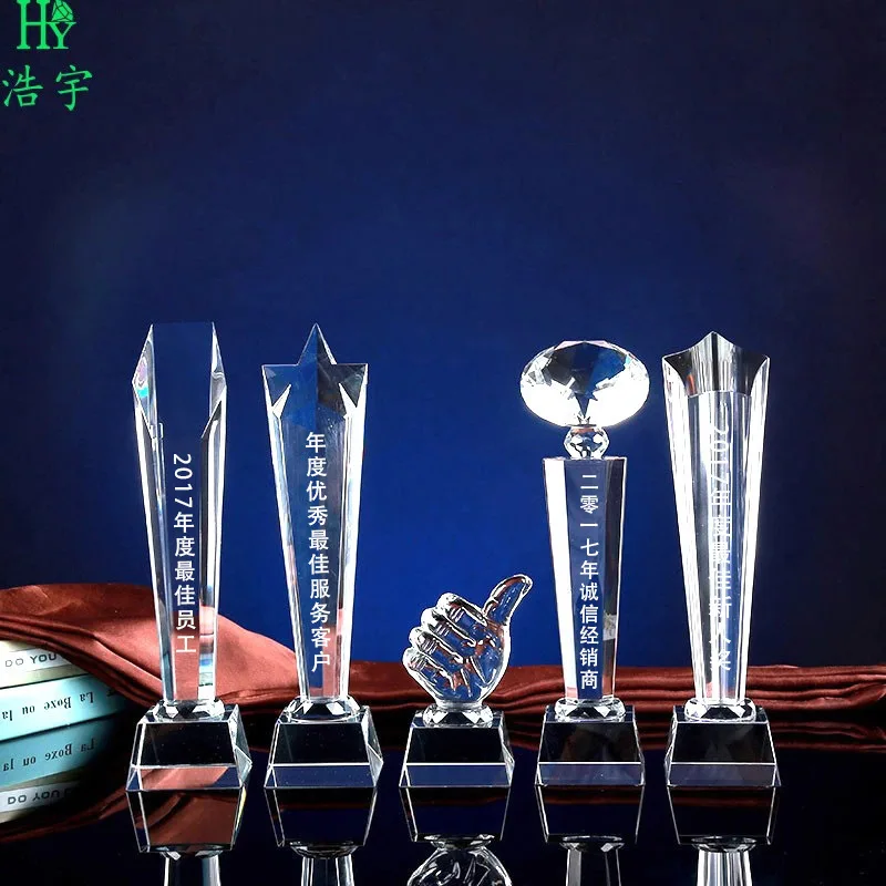 Хрустальный трофей сделанный на заказ чашка в качестве приза Хрустальная