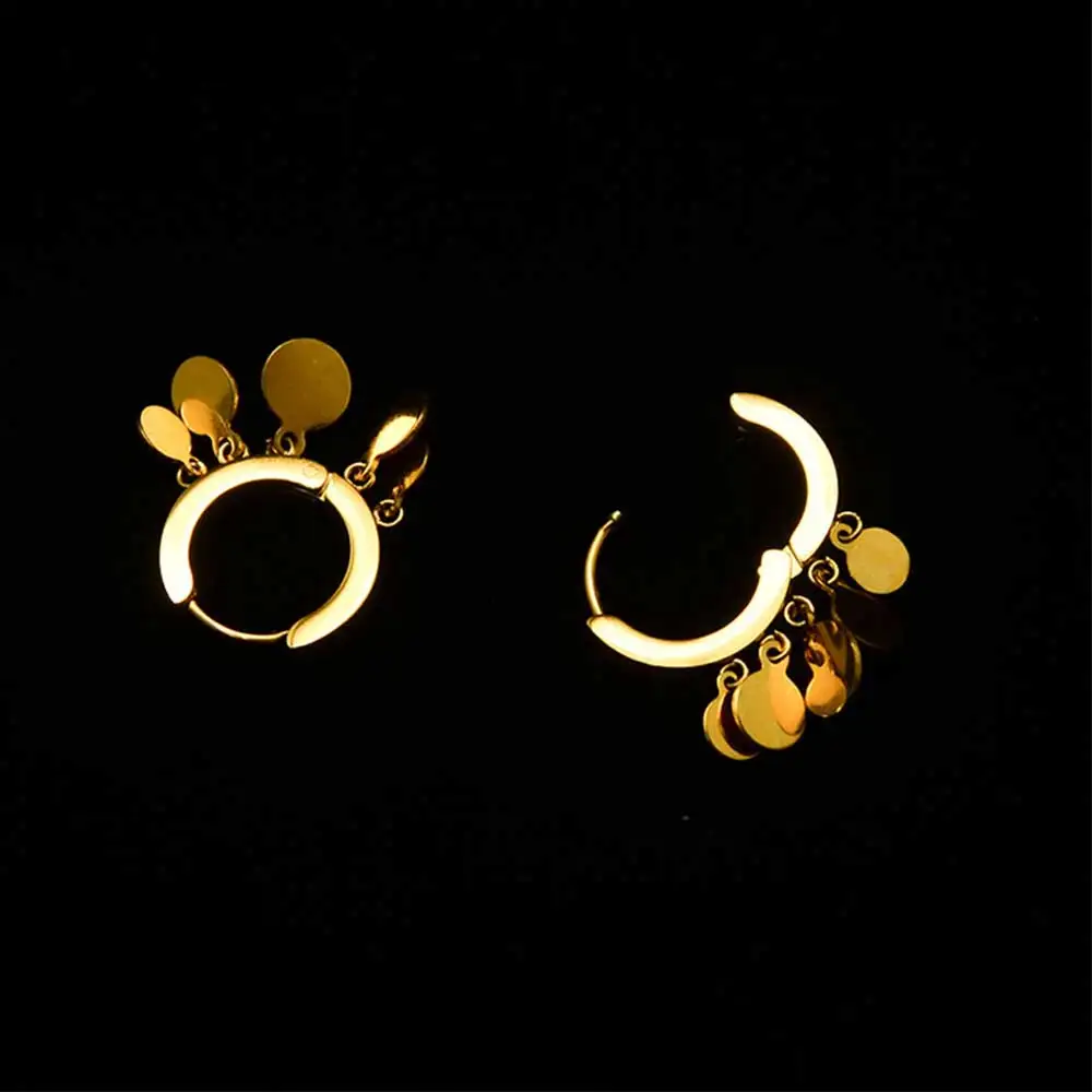 Серьги-кольца женские из нержавеющей стали в Корейском стиле | Украшения и