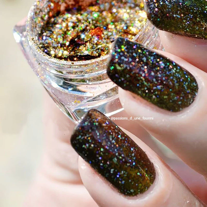 1 шт. Блестящий бриллиантовый порошок для дизайна ногтей ультратонкие Сияющие