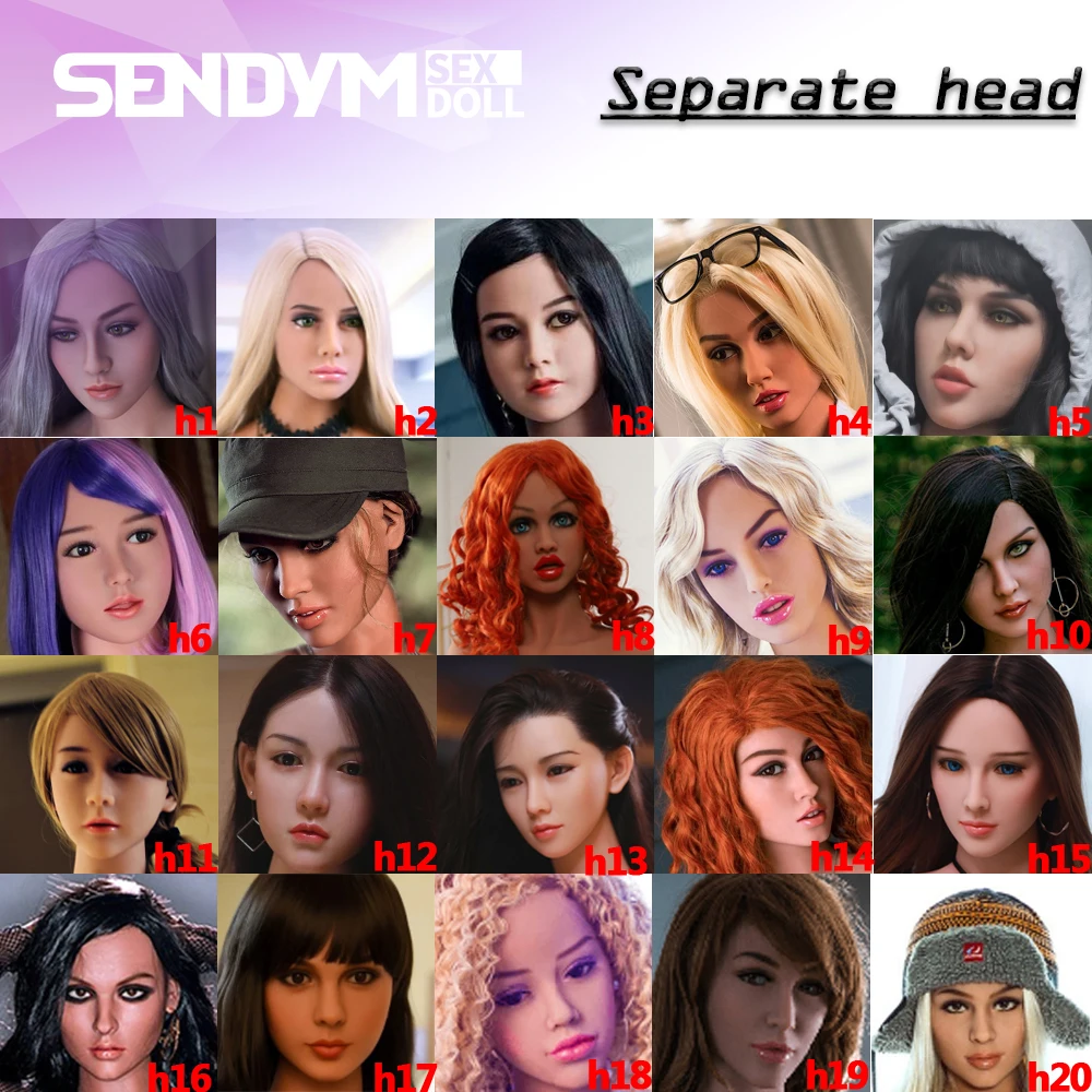 Отдельная голова --- секс-куклы в натуральную величину силиконовая сексуальная