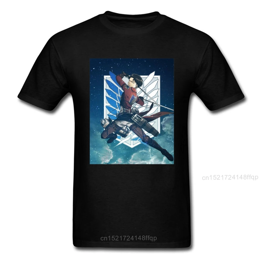 Футболка мужская классическая черная с логотипом атака на Титанов|Мужские