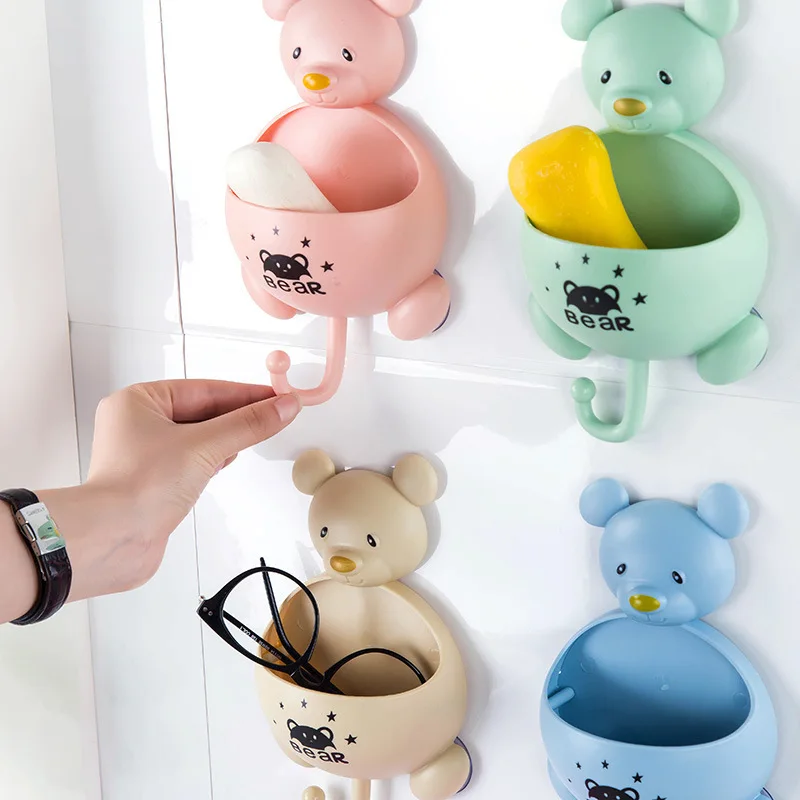 Soap Box Drain Sponge Holder Bathroom Storage Organizer Wall Hanging Storage Rack Soap Shelf Kitchen Accessories