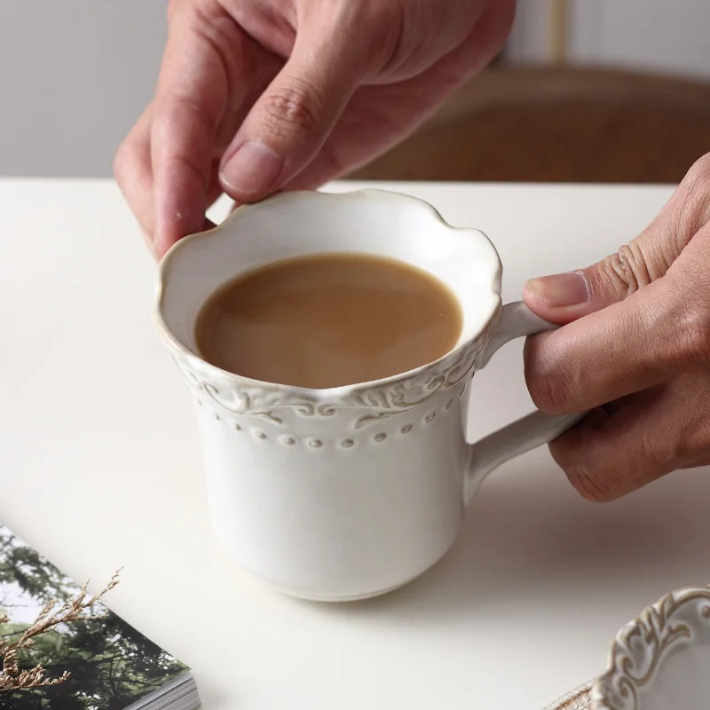 Винтажная стандартная кофейная чашка блюдца европейская керамическая чайная